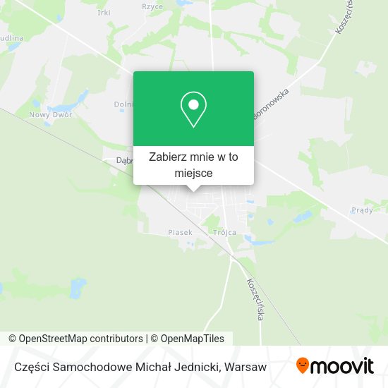 Mapa Części Samochodowe Michał Jednicki