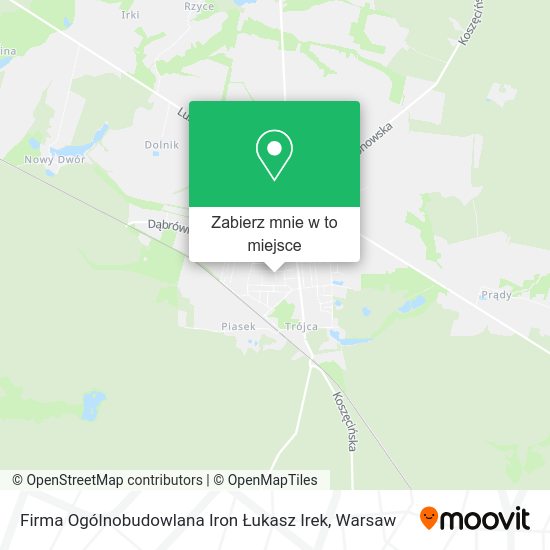 Mapa Firma Ogólnobudowlana Iron Łukasz Irek