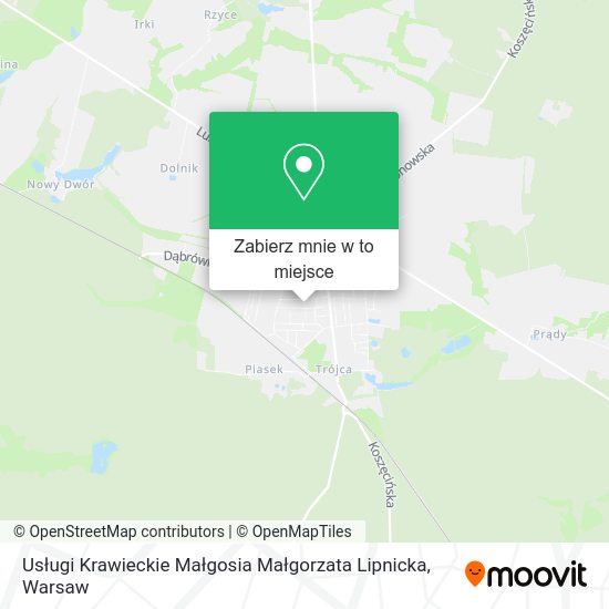 Mapa Usługi Krawieckie Małgosia Małgorzata Lipnicka