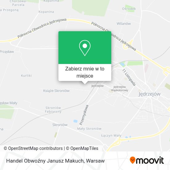 Mapa Handel Obwoźny Janusz Makuch