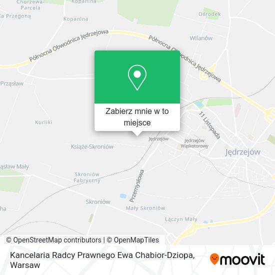 Mapa Kancelaria Radcy Prawnego Ewa Chabior-Dziopa