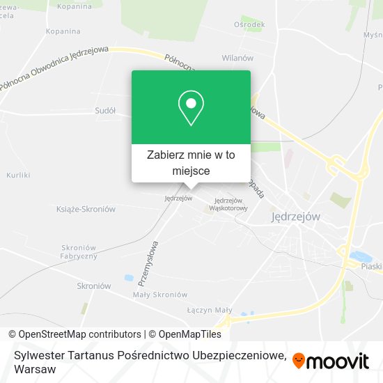 Mapa Sylwester Tartanus Pośrednictwo Ubezpieczeniowe