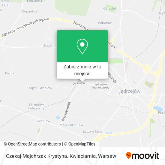 Mapa Czekaj-Majchrzak Krystyna. Kwiaciarnia