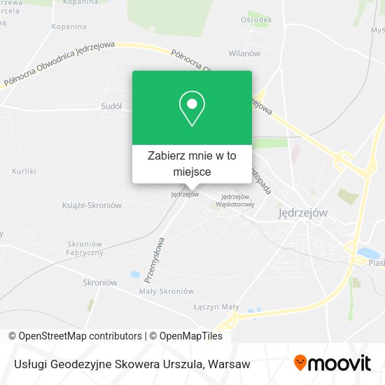 Mapa Usługi Geodezyjne Skowera Urszula