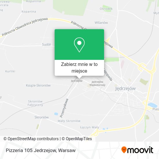 Mapa Pizzeria 105 Jedrzejow