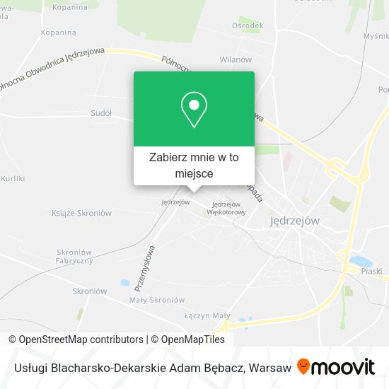 Mapa Usługi Blacharsko-Dekarskie Adam Bębacz