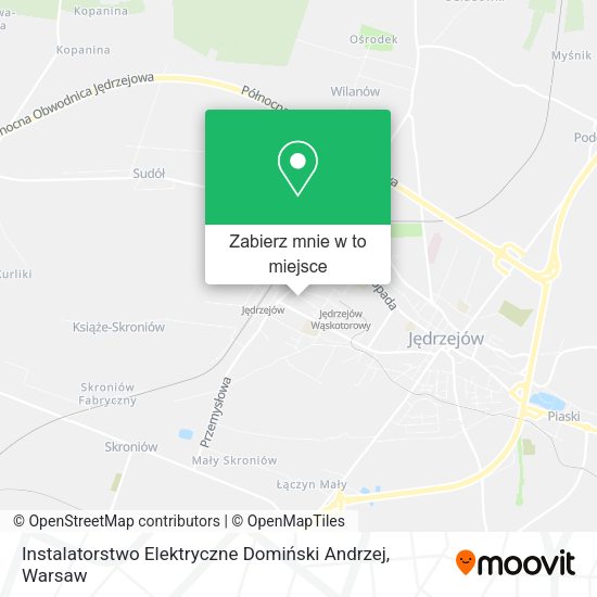 Mapa Instalatorstwo Elektryczne Domiński Andrzej