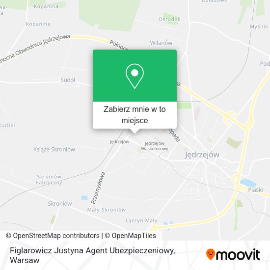 Mapa Figlarowicz Justyna Agent Ubezpieczeniowy