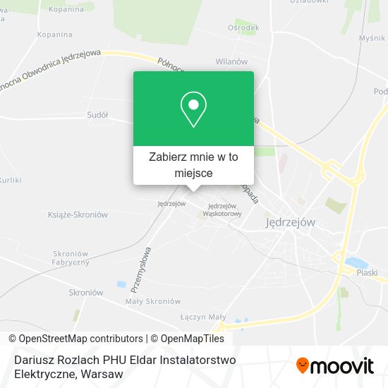 Mapa Dariusz Rozlach PHU Eldar Instalatorstwo Elektryczne