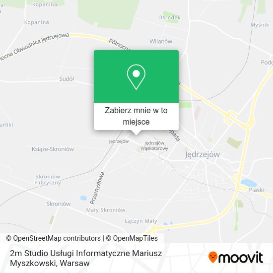 Mapa 2m Studio Usługi Informatyczne Mariusz Myszkowski