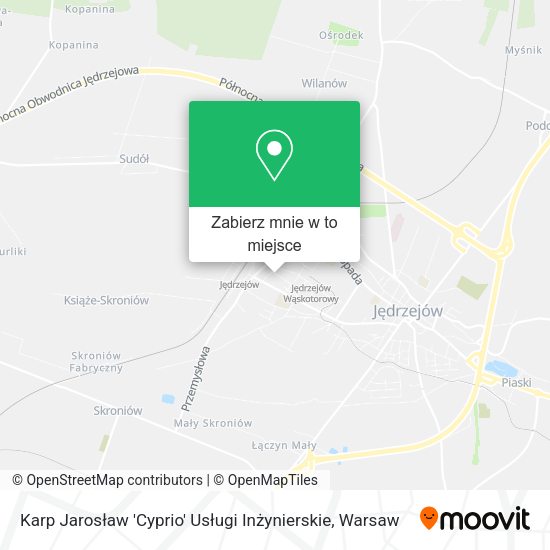 Mapa Karp Jarosław 'Cyprio' Usługi Inżynierskie