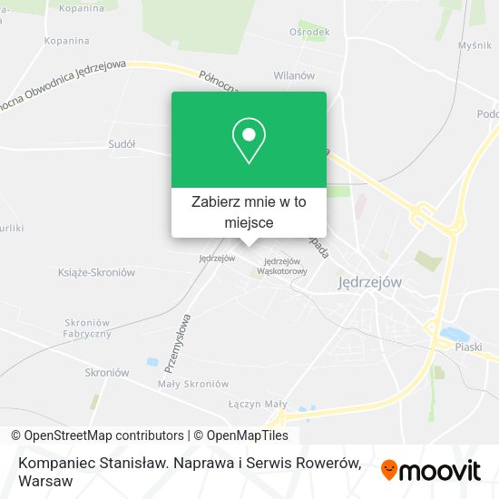 Mapa Kompaniec Stanisław. Naprawa i Serwis Rowerów