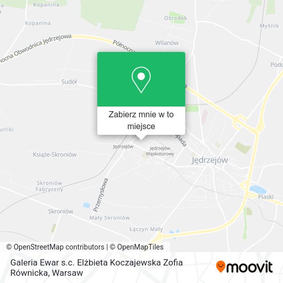 Mapa Galeria Ewar s.c. Elżbieta Koczajewska Zofia Równicka