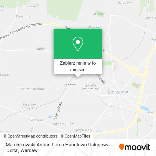 Mapa Marcinkowski Adrian Firma Handlowo Usługowa 'Delta'