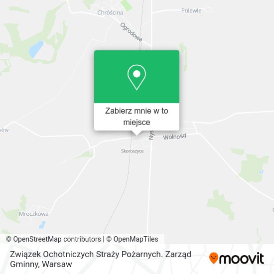 Mapa Związek Ochotniczych Straży Pożarnych. Zarząd Gminny