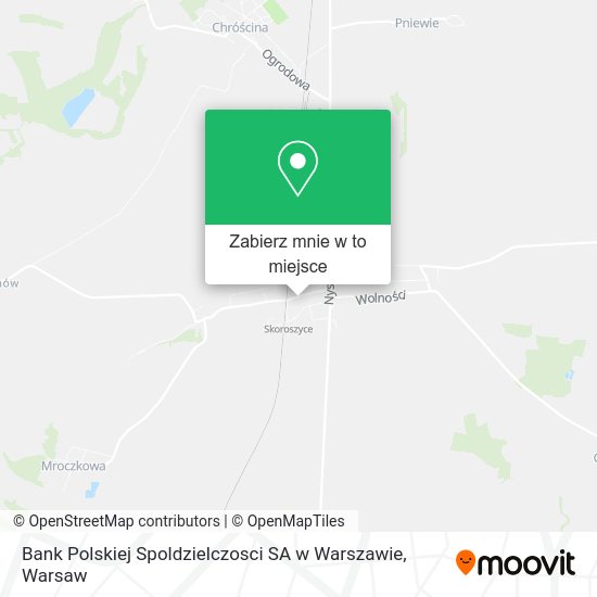 Mapa Bank Polskiej Spoldzielczosci SA w Warszawie