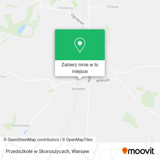 Mapa Przedszkole w Skoroszycach