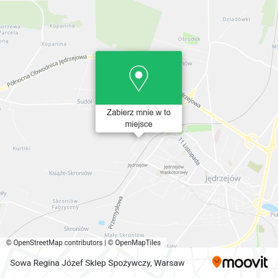 Mapa Sowa Regina Józef Sklep Spożywczy