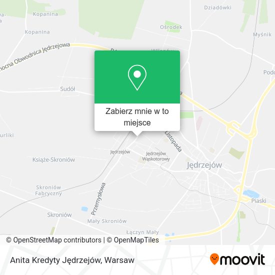 Mapa Anita Kredyty Jędrzejów