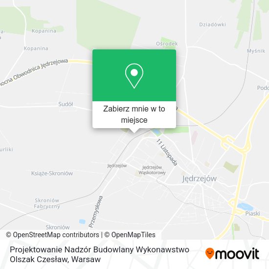 Mapa Projektowanie Nadzór Budowlany Wykonawstwo Olszak Czesław