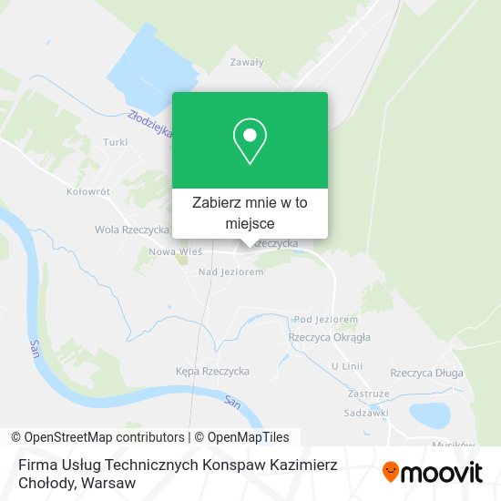 Mapa Firma Usług Technicznych Konspaw Kazimierz Chołody