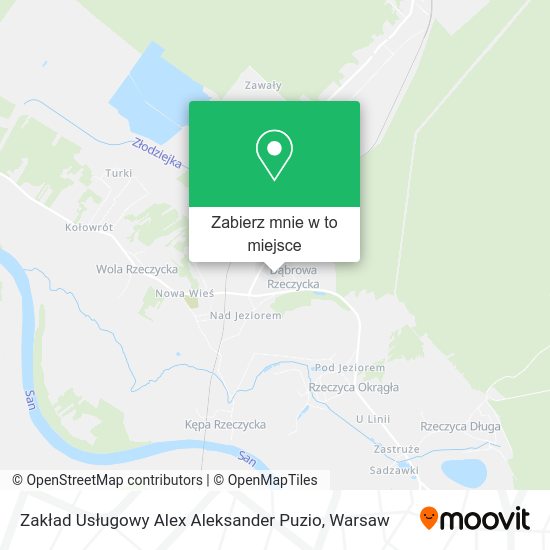 Mapa Zakład Usługowy Alex Aleksander Puzio