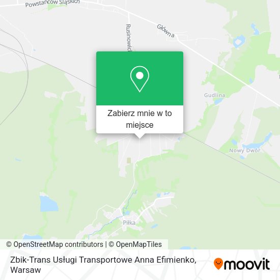 Mapa Zbik-Trans Usługi Transportowe Anna Efimienko