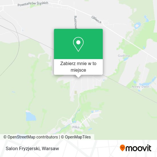 Mapa Salon Fryzjerski