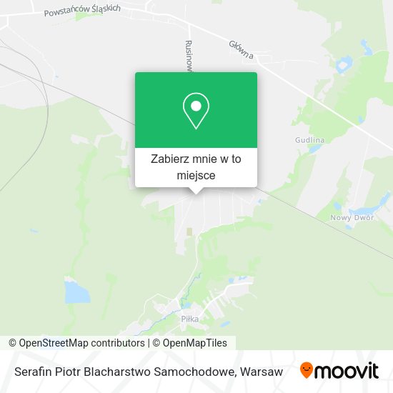 Mapa Serafin Piotr Blacharstwo Samochodowe