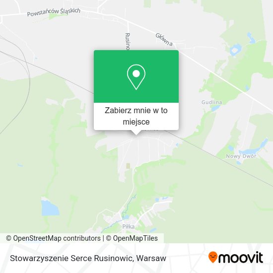 Mapa Stowarzyszenie Serce Rusinowic