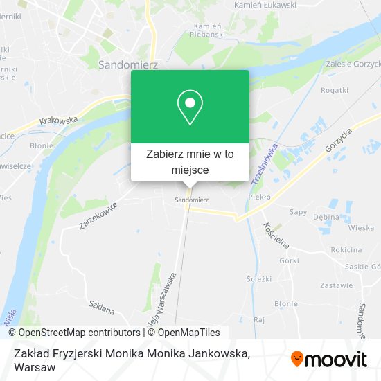 Mapa Zakład Fryzjerski Monika Monika Jankowska