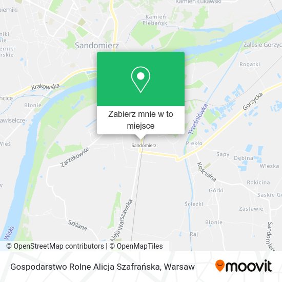 Mapa Gospodarstwo Rolne Alicja Szafrańska