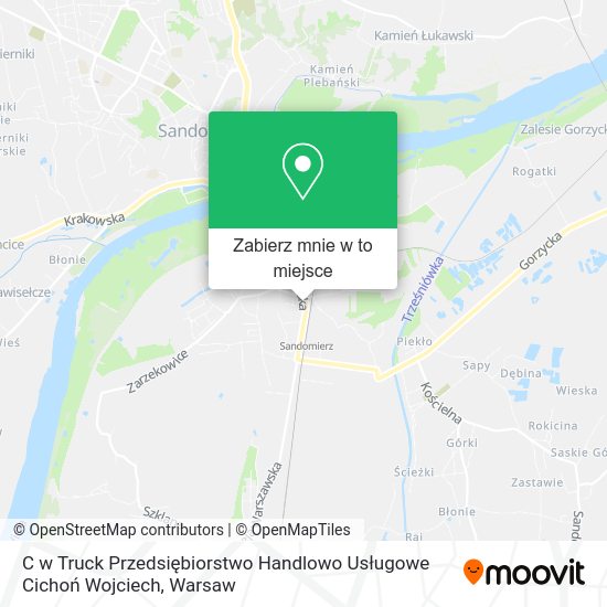 Mapa C w Truck Przedsiębiorstwo Handlowo Usługowe Cichoń Wojciech
