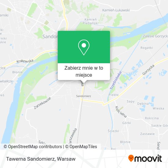 Mapa Tawerna Sandomierz