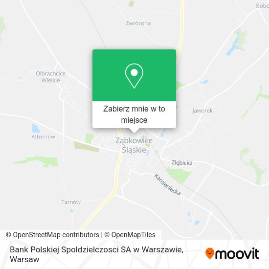 Mapa Bank Polskiej Spoldzielczosci SA w Warszawie