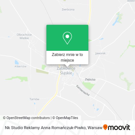 Mapa Nk Studio Reklamy Anna Romańczuk-Piwko