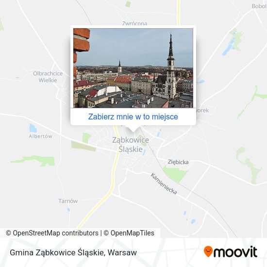 Mapa Gmina Ząbkowice Śląskie