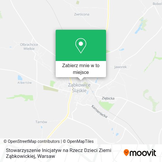 Mapa Stowarzyszenie Inicjatyw na Rzecz Dzieci Ziemi Ząbkowickiej