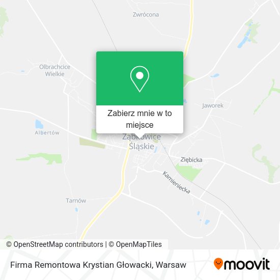 Mapa Firma Remontowa Krystian Głowacki