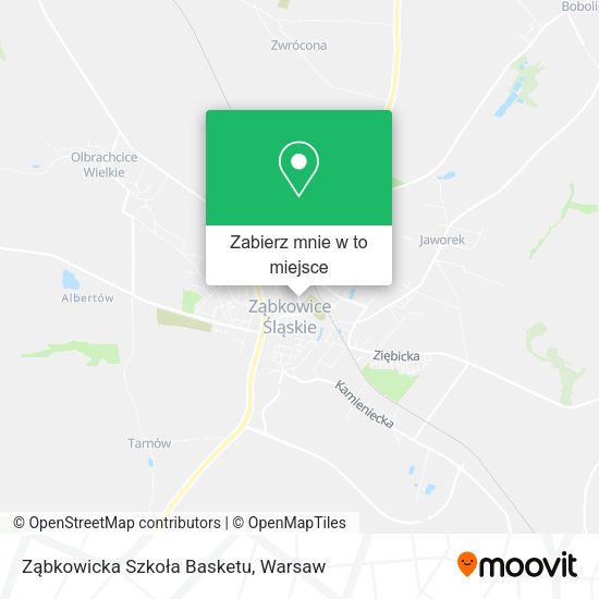 Mapa Ząbkowicka Szkoła Basketu