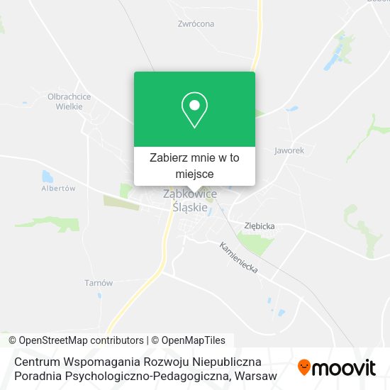 Mapa Centrum Wspomagania Rozwoju Niepubliczna Poradnia Psychologiczno-Pedagogiczna