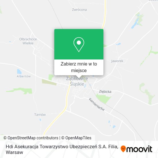 Mapa Hdi Asekuracja Towarzystwo Ubezpieczeń S.A. Filia