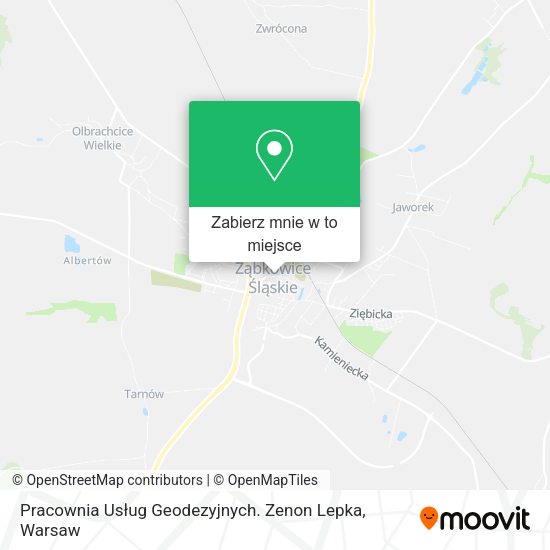 Mapa Pracownia Usług Geodezyjnych. Zenon Lepka