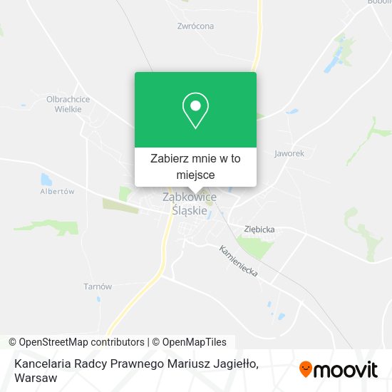 Mapa Kancelaria Radcy Prawnego Mariusz Jagiełło