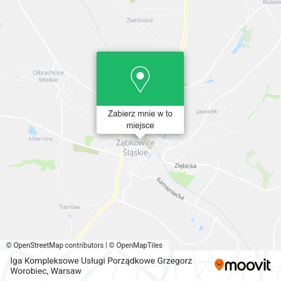 Mapa Iga Kompleksowe Usługi Porządkowe Grzegorz Worobiec