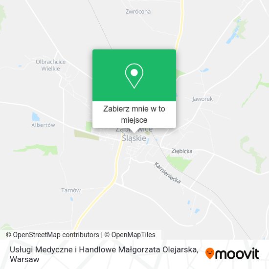 Mapa Usługi Medyczne i Handlowe Małgorzata Olejarska