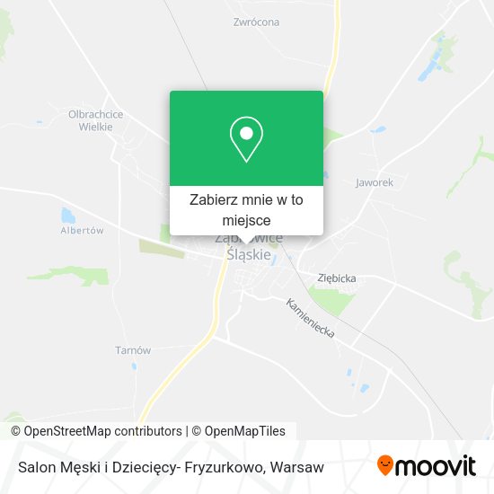 Mapa Salon Męski i Dziecięcy- Fryzurkowo