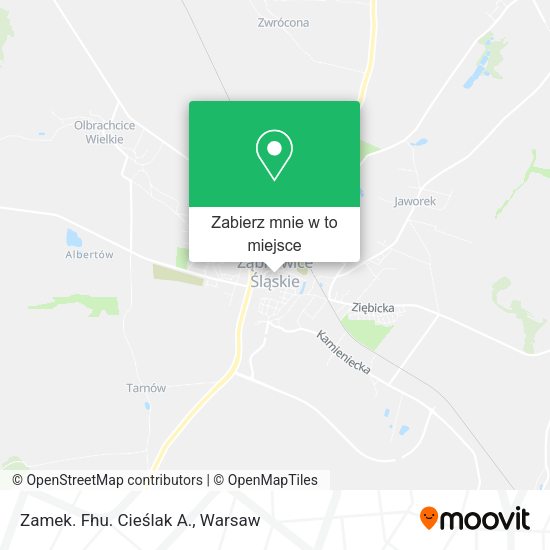 Mapa Zamek. Fhu. Cieślak A.