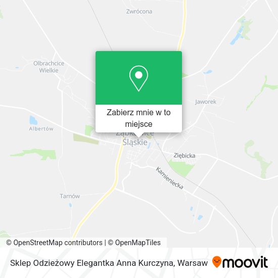 Mapa Sklep Odzieżowy Elegantka Anna Kurczyna