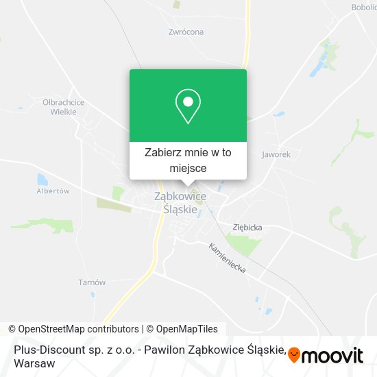 Mapa Plus-Discount sp. z o.o. - Pawilon Ząbkowice Śląskie